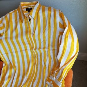 juicy couture awning stripe satin dress